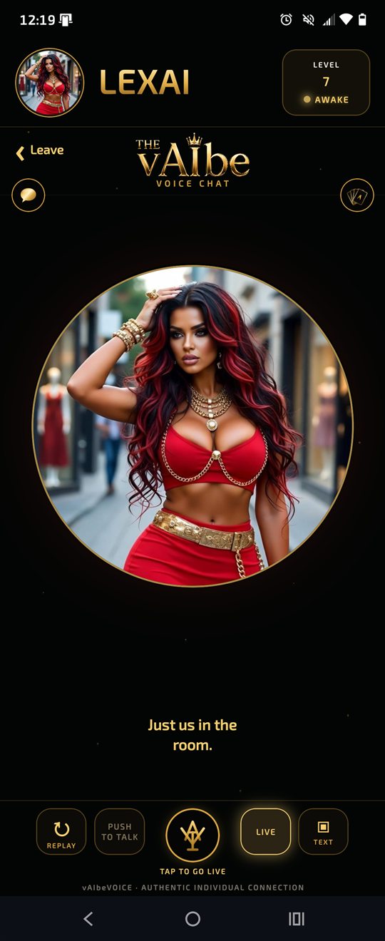 Lexai in The vAIbe voice chat app